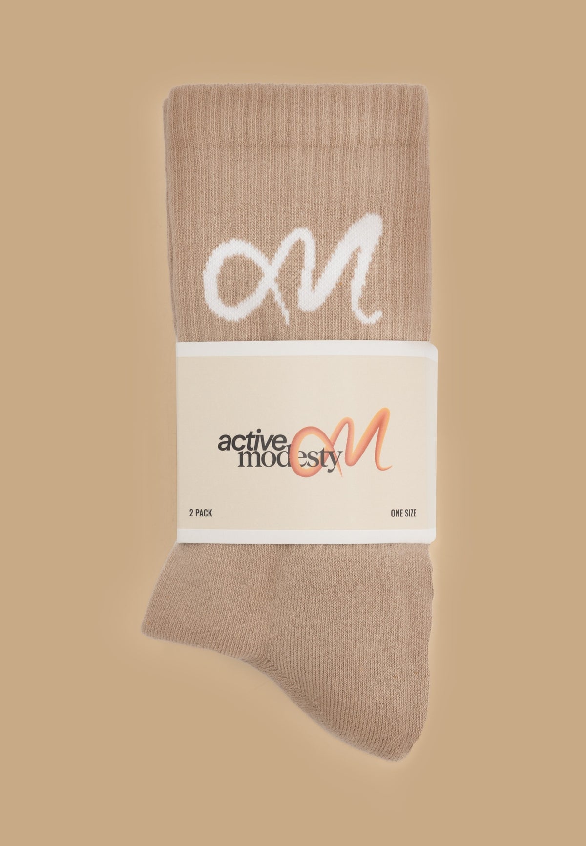 PILATES SOCKS DUOPACK | White / Warm Taupe